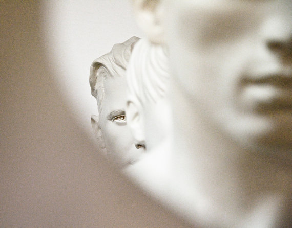 Black and White Fine Art Photograph / Eye / Male / Mannequin / Abstract / Sepia I AM WATCHING YOU