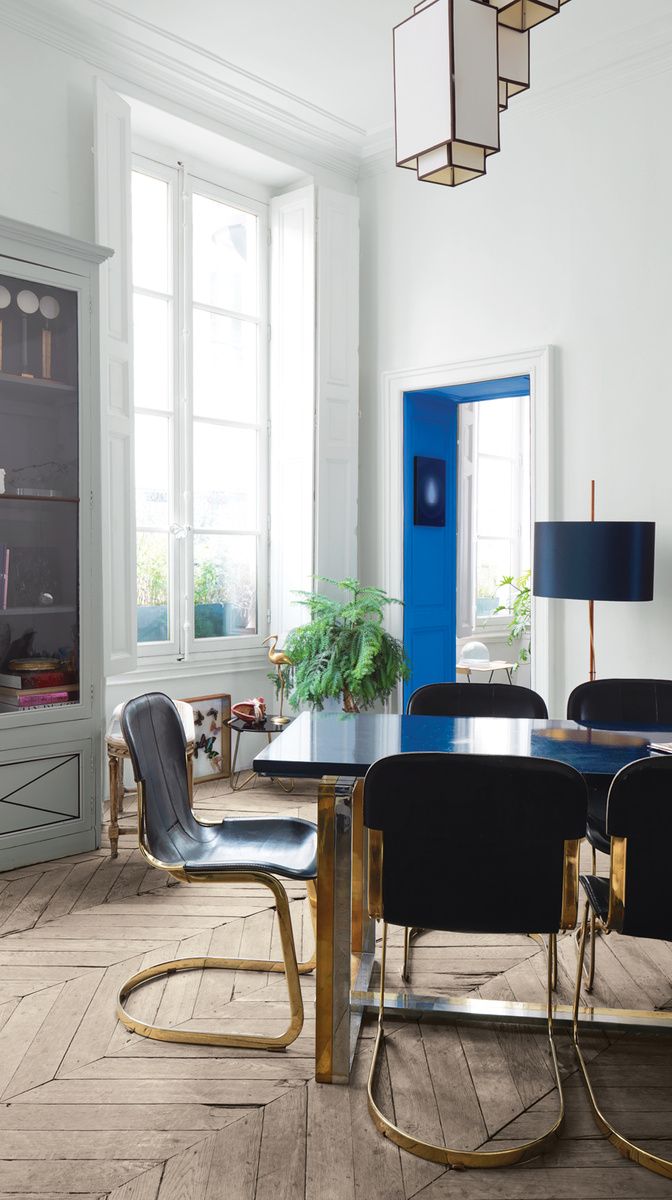 Leather and brass chairs, 1970s