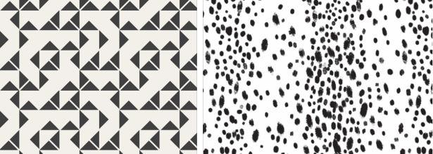 black and white graphic fabric