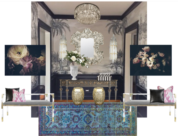 foyer design plan by christine dovey