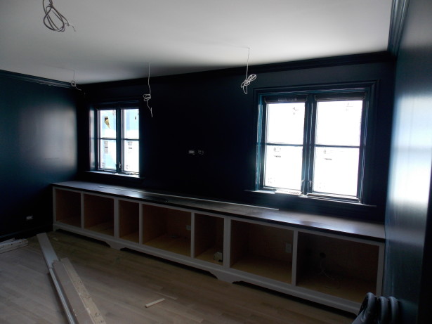 family room hague blue built ins project greenbay christine dovey style