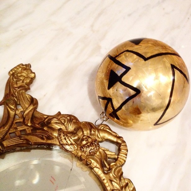 christmas christine dovey hand sharpied ornmanents