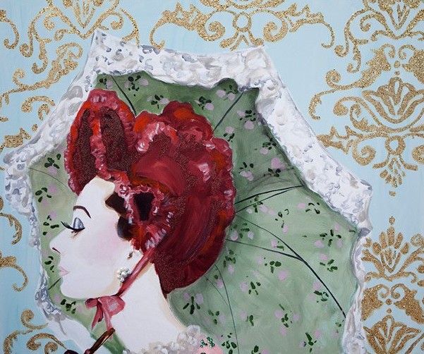 longshore christine dovey heirloom and knot painting Audrey-At-The-Horse-Race-800-pix-IMG_9732