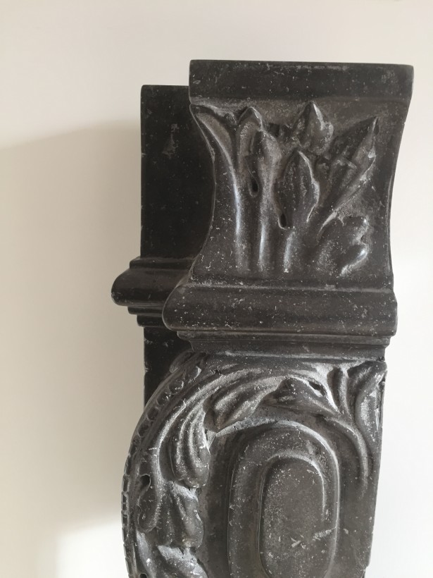 ect flip trumeau stones fireplace limestone