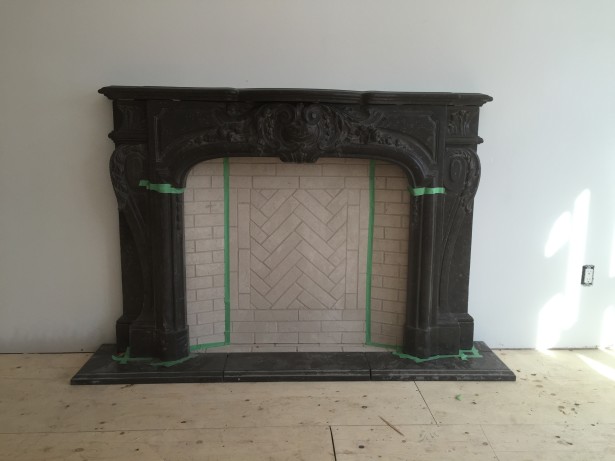 ect flip trumeau stones fireplace