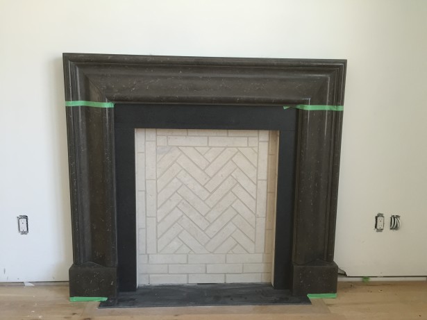 ect flip trumeau stones fireplace
