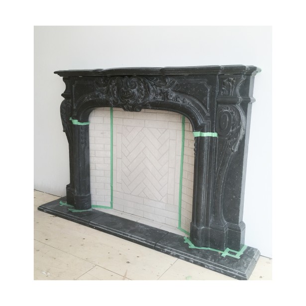 ect flip trumeau stones fireplace