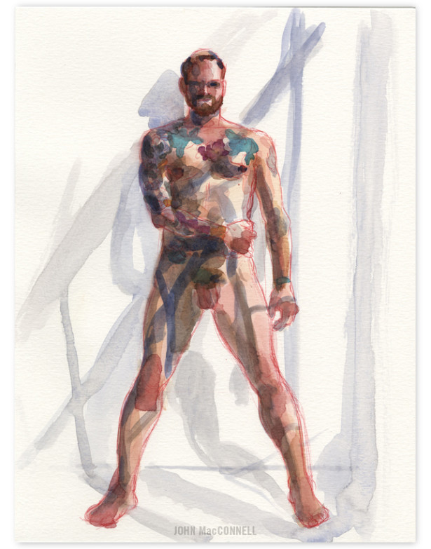 art fair fridays watercolour of llyod john macconnell christine dovey heirloom and knot