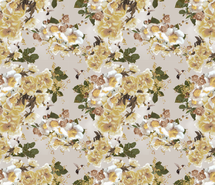 drop it modern christine dovey floral wallpaper one room challenge