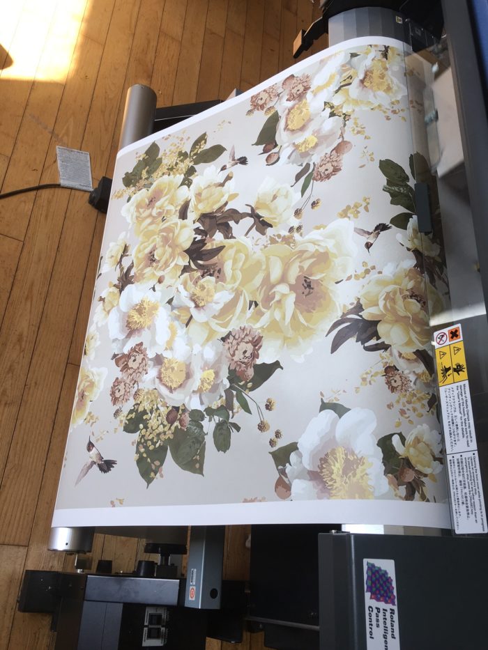 drop it modern christine dovey floral wallpaper one room challenge