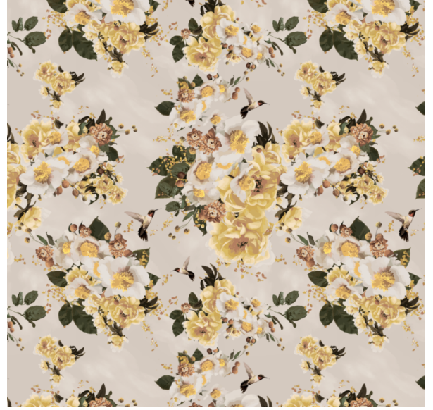 drop it modern christine dovey floral wallpaper one room challenge